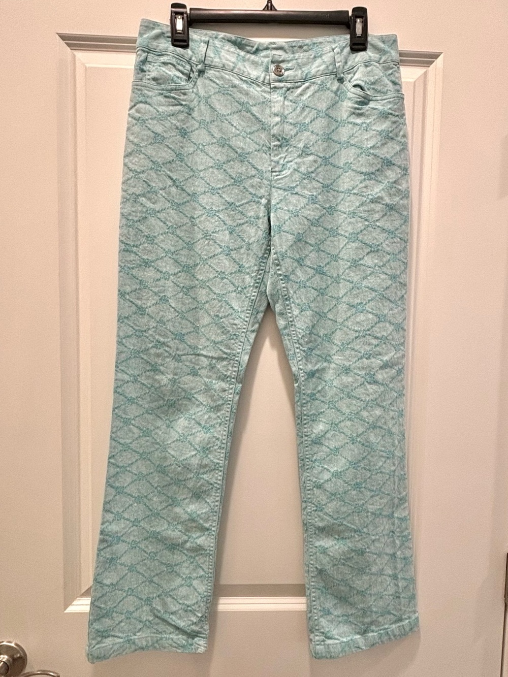 Doncaster Light Aqua Patterned Women’s Jeans